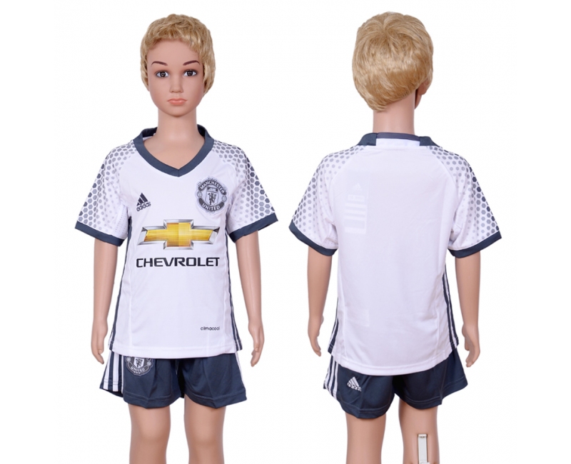 2016 Soccer Club Manchester City Away Kids Jersey