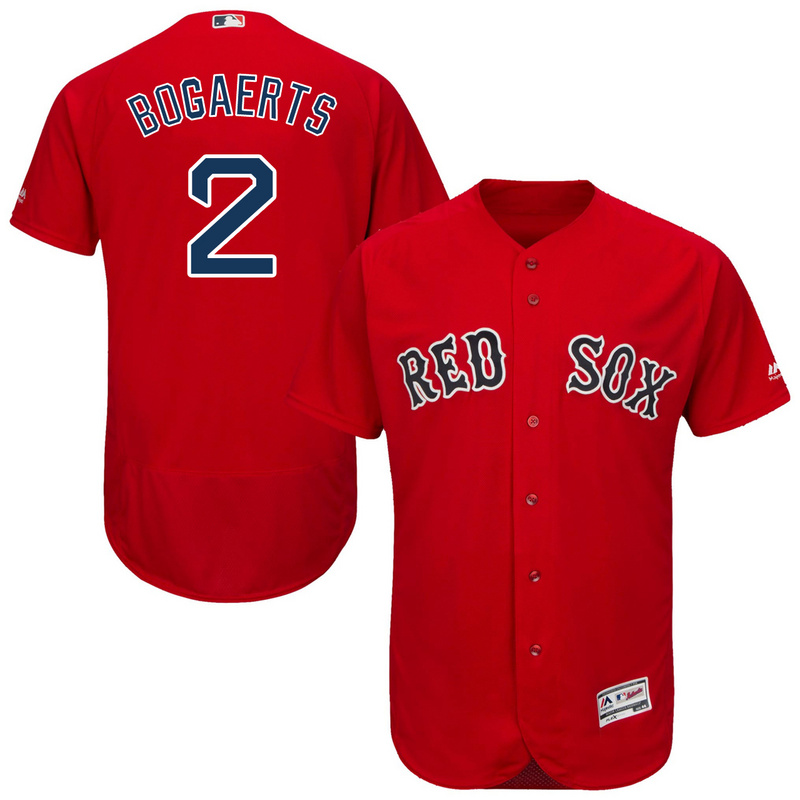 MLB Boston Red Sox #2 Bogaerts Red Elite Jersey