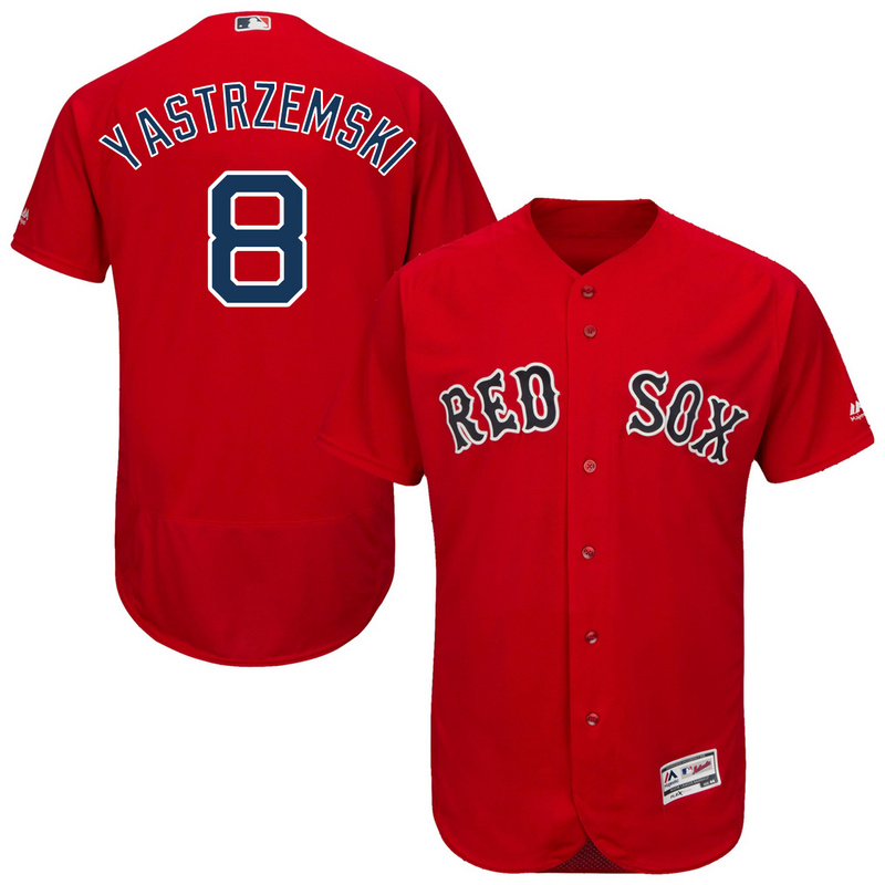MLB Boston Red Sox #8 Yastrzemski Red Elite Jersey