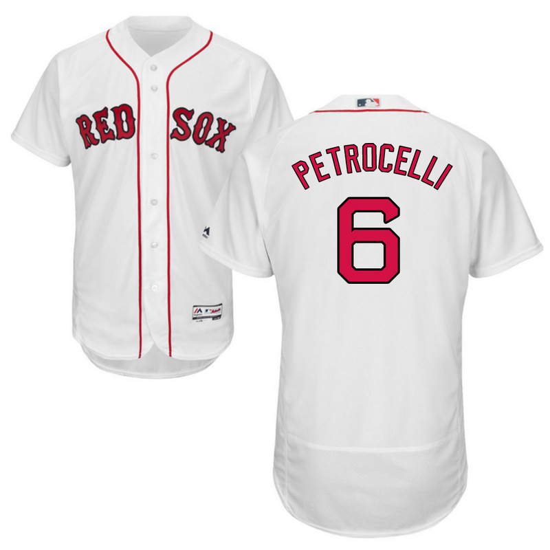 MLB Boston Red Sox #6 Petrocelli White Elite Jersey