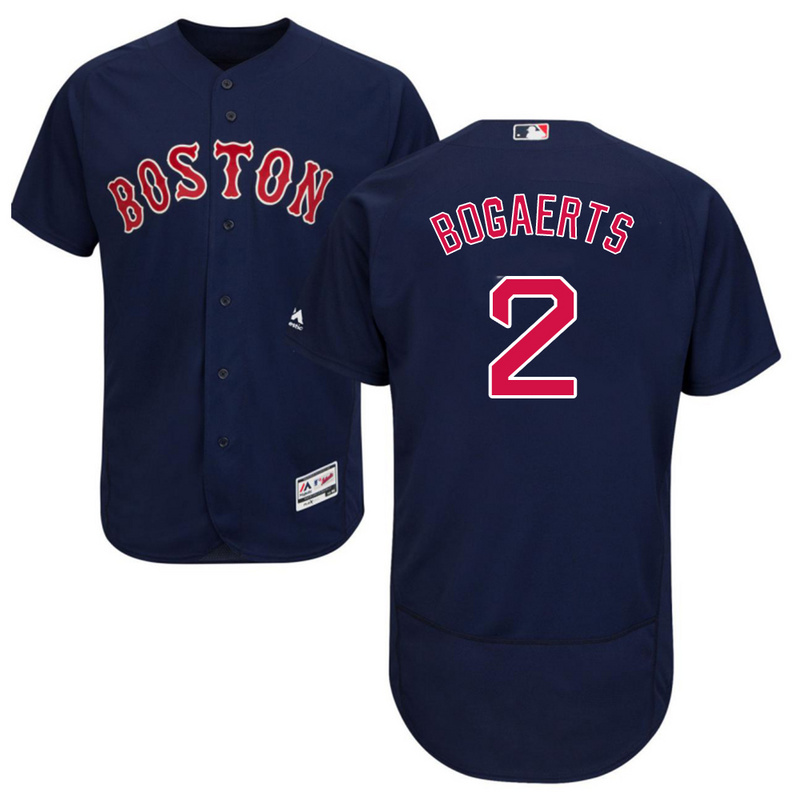 MLB Boston Red Sox #2 Bogaerts Blue Elite Jersey
