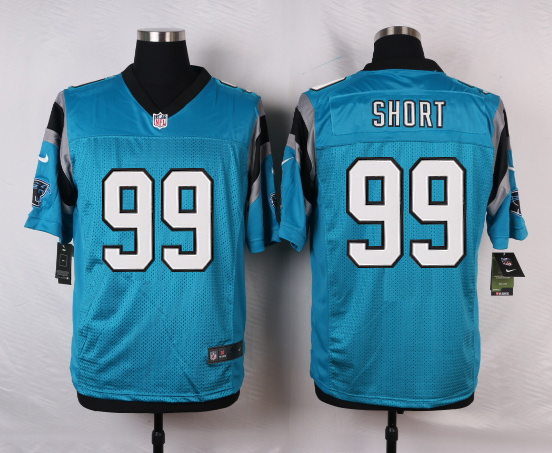 NFL Carolina Panthers #99 Short Blue Elite Jersey