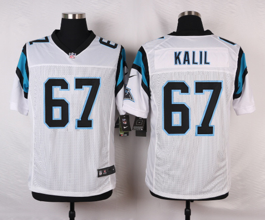 NFL Carolina Panthers #67 Kalil White Elite Jersey