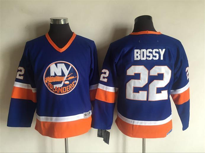 NHL New York Islanders #22 Bossy Blue Kids Jersey