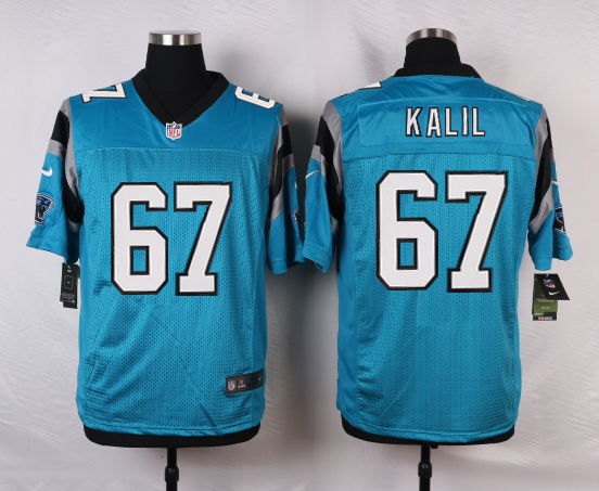 NFL Carolina Panthers #67 Kalil Blue Elite Jersey