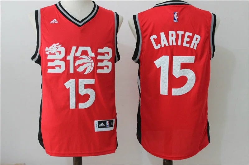 NBA Toronto Raptors #15 Carter Red Chinese Jersey