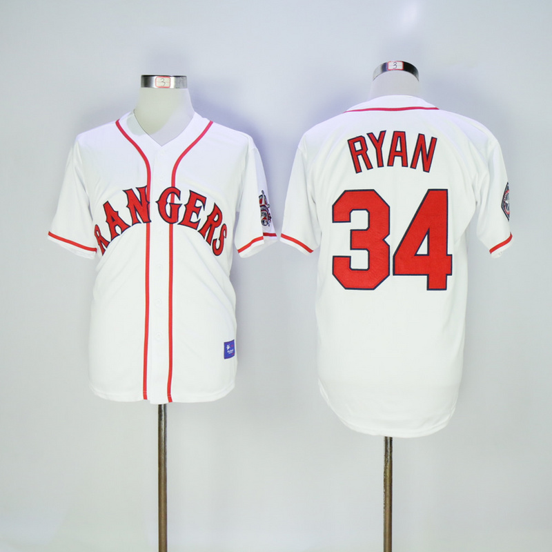 MLB Texas Rangers #34 Ryan White Throwback Jersey