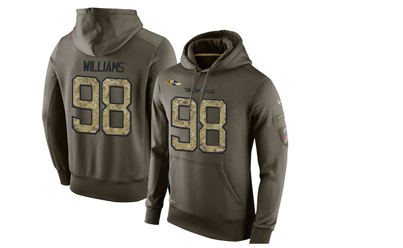 NFL Baltimore Ravens #98 Williams Salute to Service Hoodie
