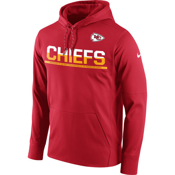 Kansas City Chiefs Nike Sideline Circuit Pullover Performance Hoodie Red 