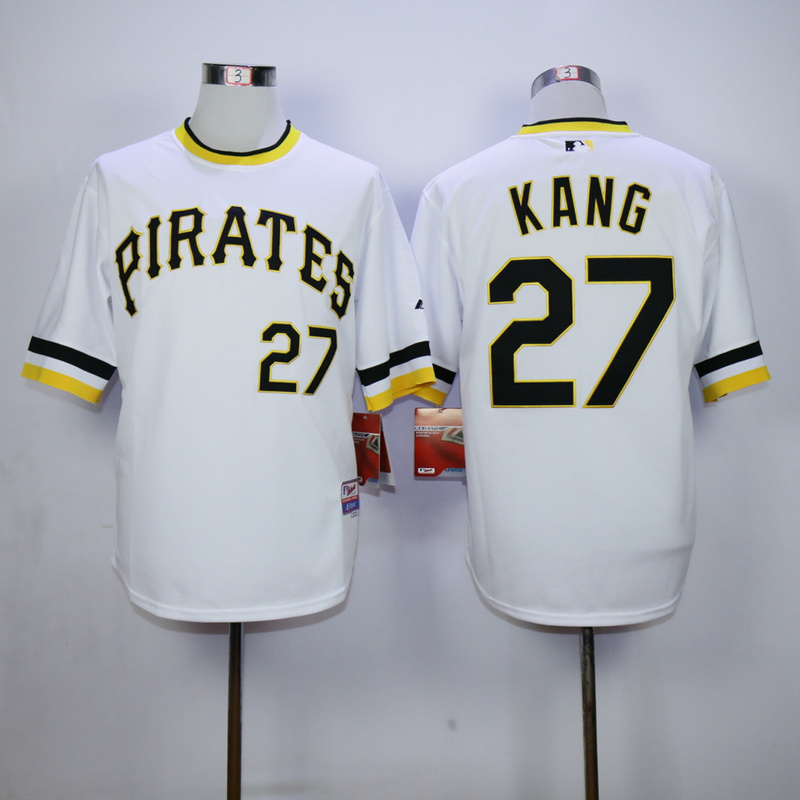 MLB Pittsburgh Pirates #27 Kang White Throwback Jersey