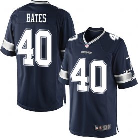 Nike NFL Dallas Cowboys #40 Bill Bates Home Navy Blue Elite Jersey