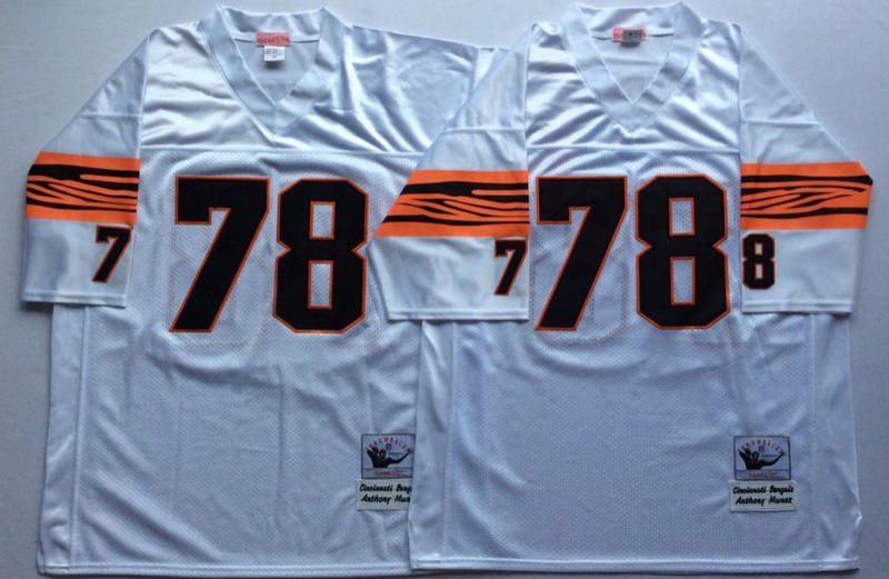 NFL Cincinatti Bengals White #78 White Throwback Jersey