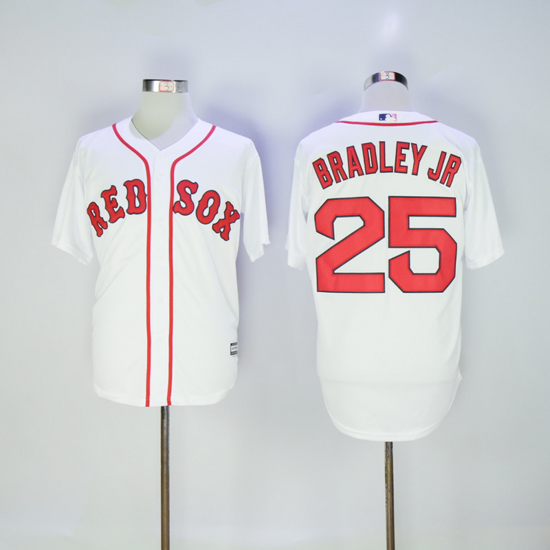 MLB Boston Red Sox #25 Bradley JR White Jersey