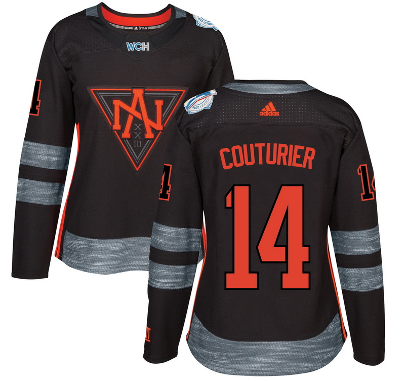 Women North America #14 Couturier Black World Cup of Hockey 2016 Premier Jersey