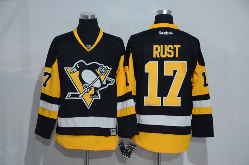 NHL Pittsburgh Penguins #17 Rust Black Jersey