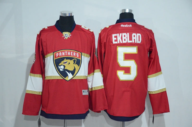 NHL Florida Panthers #5 Ekblad Red Jersey
