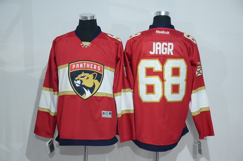 NHL Florida Panthers #68 Jagr Red Jersey