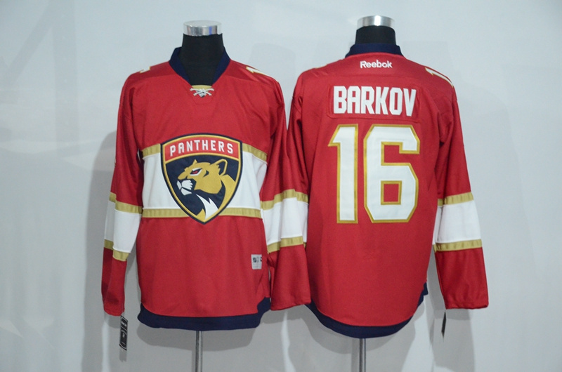 NHL Florida Panthers #16 Barkov Red Jersey