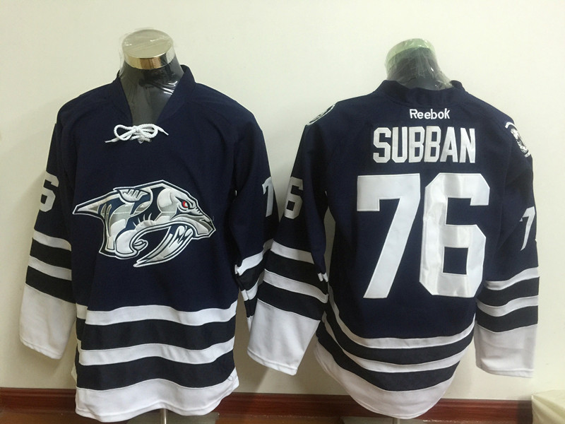 NHL Nashville Predators #76 Subban D.Blue Jersey