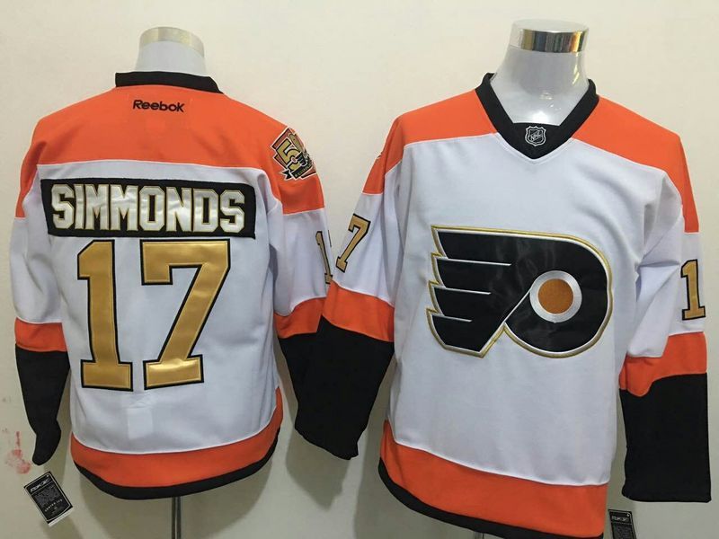 NHL Philadelphia Flyers #17 Simmonds White Kids Jersey