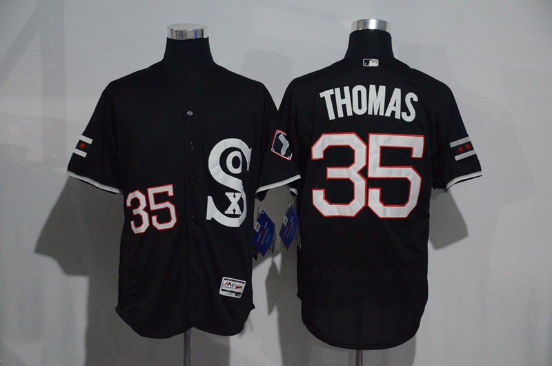 MLB Chicago White Sox #35 Thomas Black Jersey