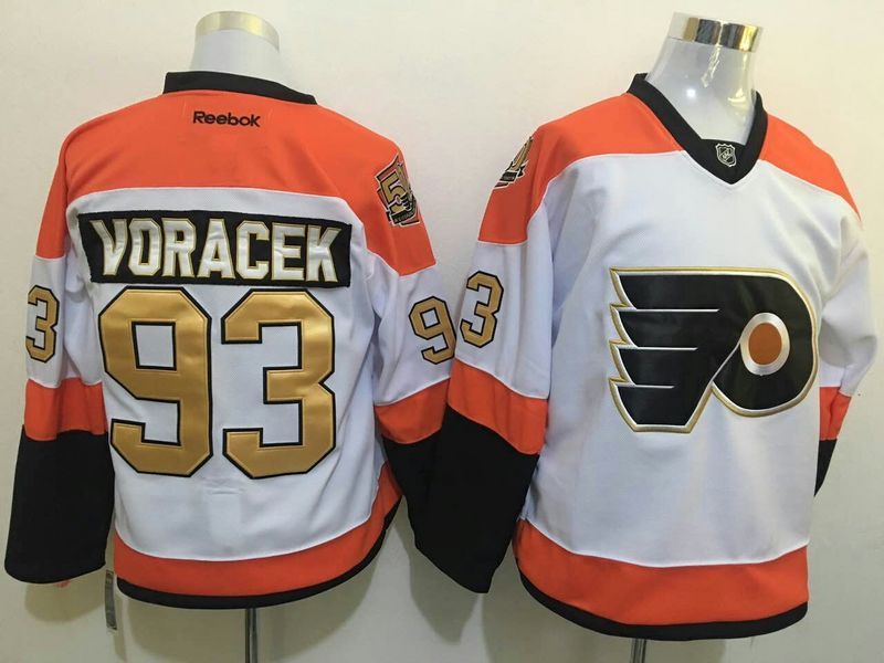 NHL Philadelphia Flyers #93 Voracek White Kids Jersey