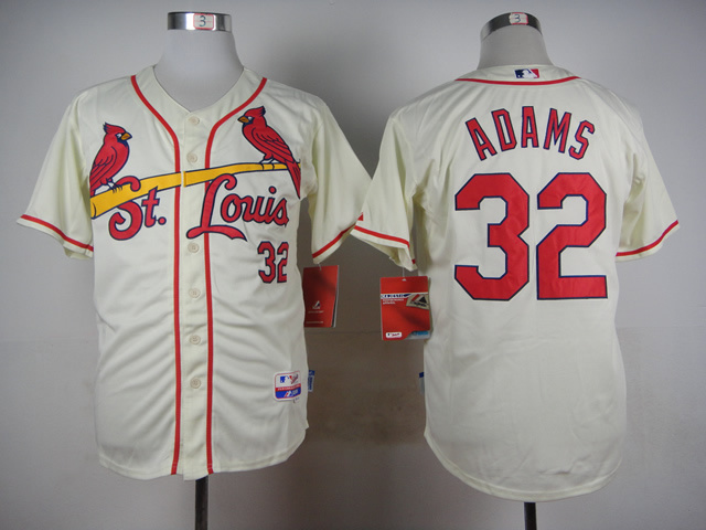 MLB St.Louis Cardinals #32 Adams Cream Pullover Jersey