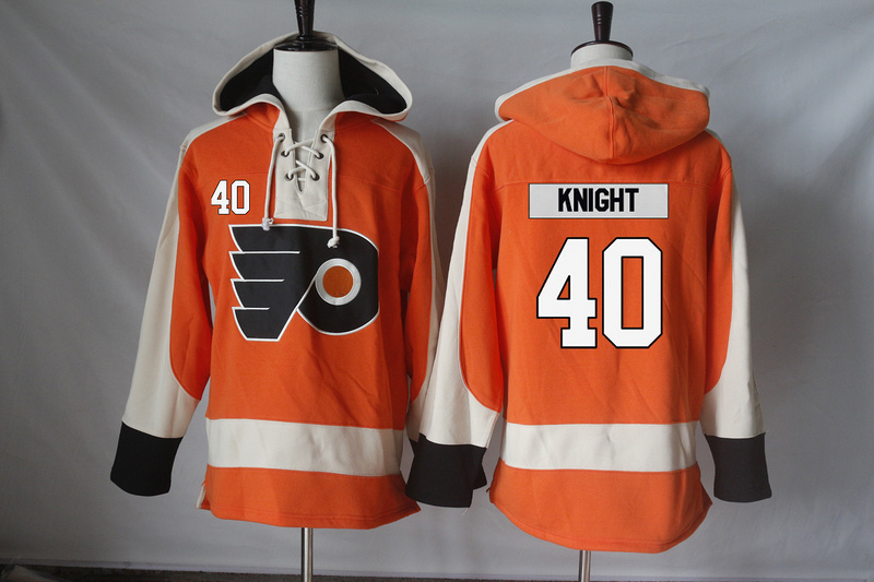 NHL Philadelphia Flyers #40 Knight Orange Hoodie