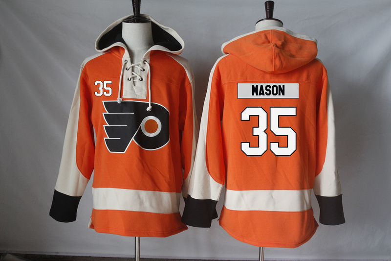 NHL Philadelphia Flyers #35 Mason Orange Hoodie