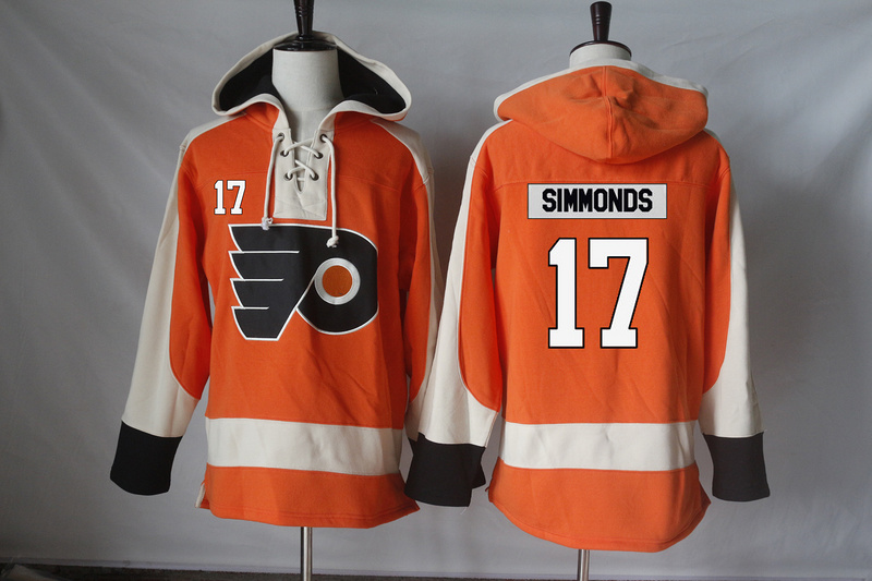 NHL Philadelphia Flyers #17 Simmonds Orange Hoodie
