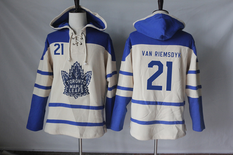 NHL Toronto Maple Leafs #21 Van Riemsdyk Cream Hoodie