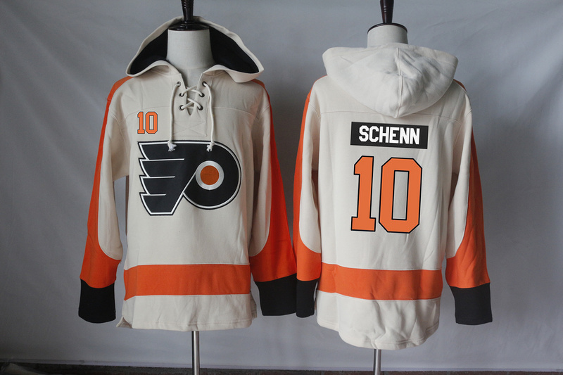 NHL Philadelphia Flyers #10 Schenn Cream Hoodie