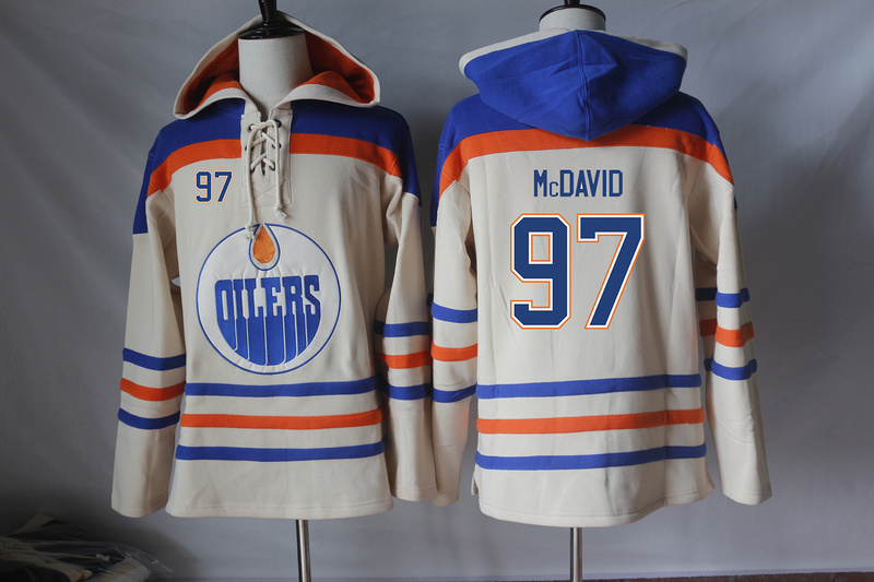 NHL Edmonton Oilers #97 McDavid Cream Hoodie