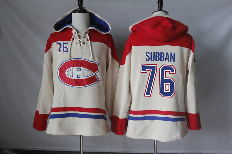 NHL Montreal Canadiens #76 Subban Cream Hoodie