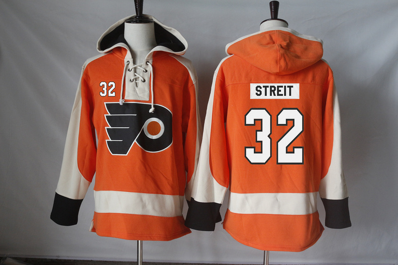 NHL Philadelphia Flyers #32 Streit Orange Hoodie