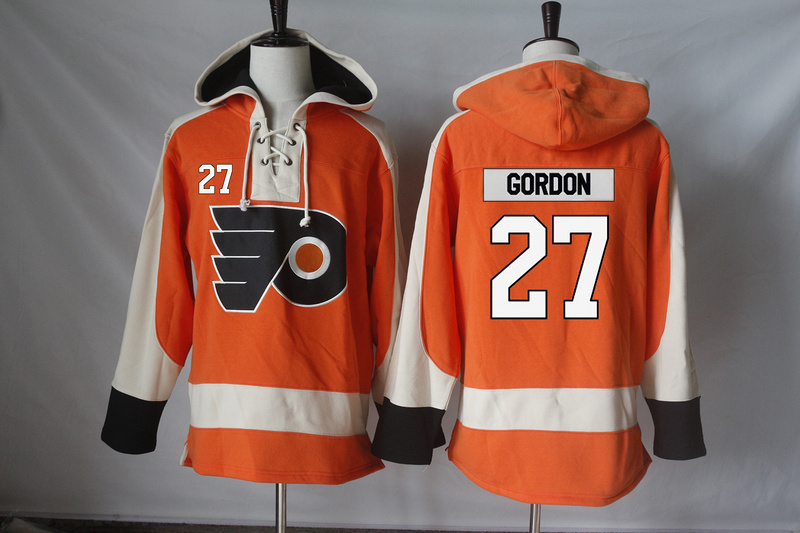 NHL Philadelphia Flyers #27 Gordon Orange Hoodie