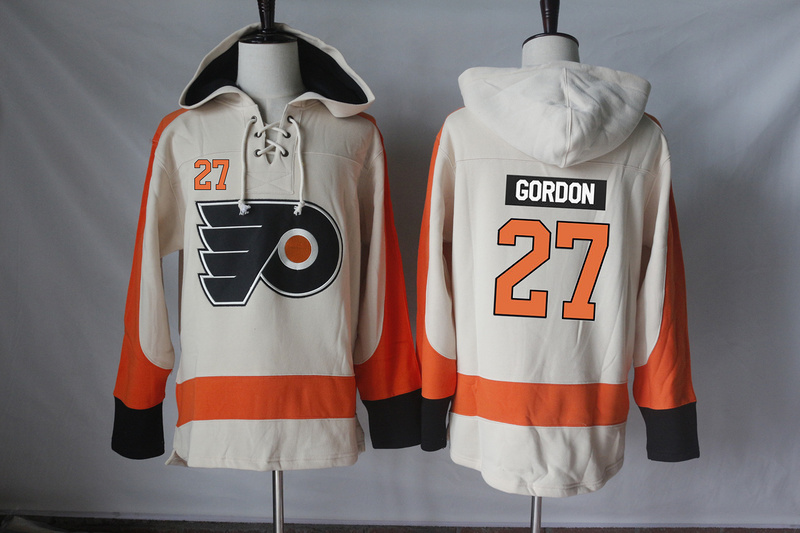 NHL Philadelphia Flyers #27 Gordon Cream Hoodie