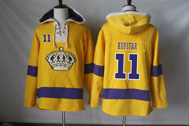 NHL Los Angeles Kings #11 Kopitar Yellow Hoodie