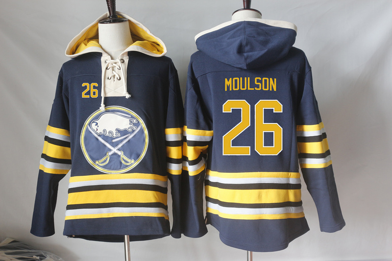 NHL Buffalo Sabres #26 Moulson Blue Hoodie