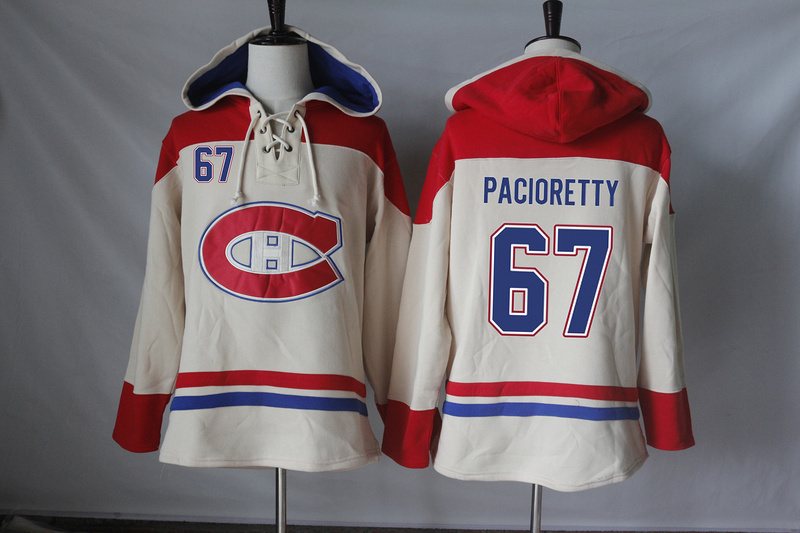NHL Montreal Canadiens #67 Pacioretty Cream Hoodie