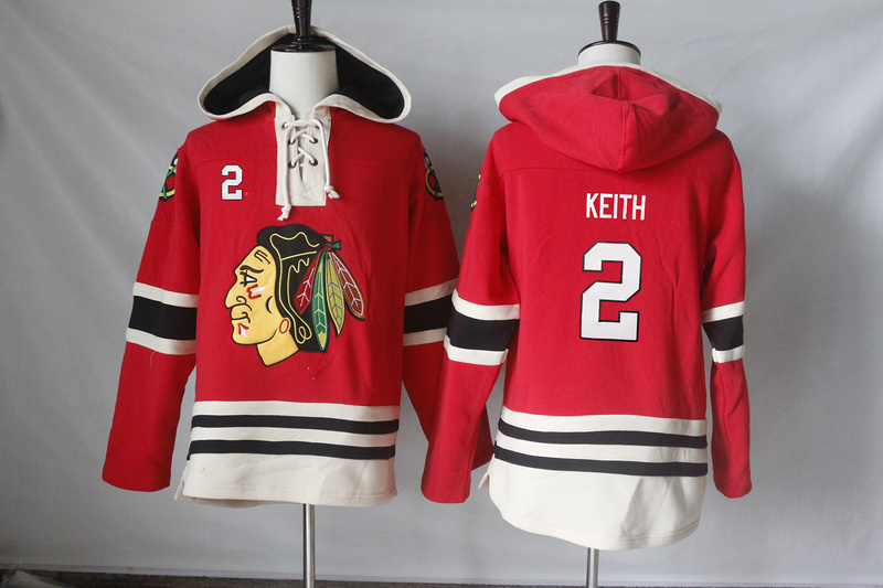 NHL Chicago Blackhawks #2 Keith Red Hoodie