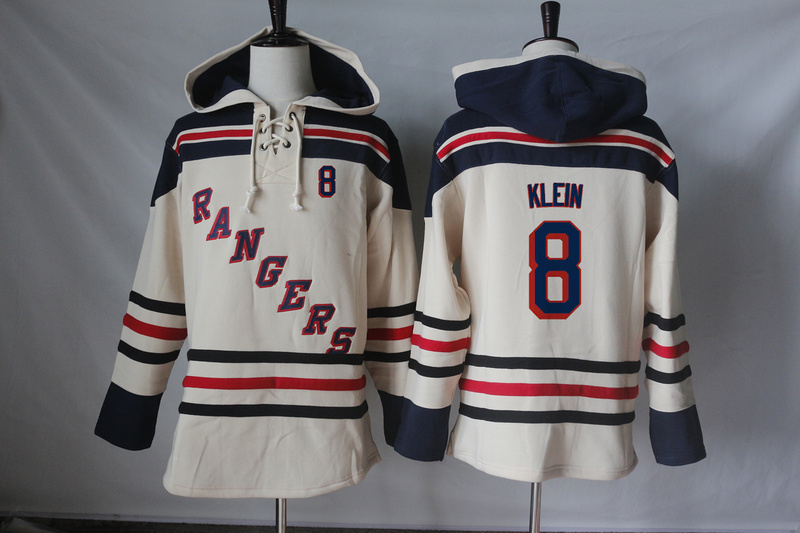 NHL New York Rangers #8 Klein Cream Hoodie