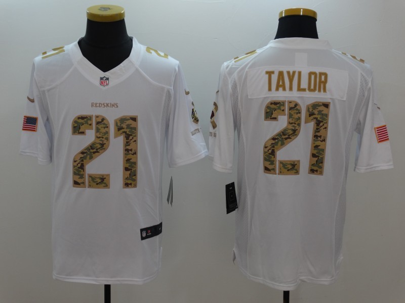 NFL Washington Redskins #21 Taylor White Salute To Service Limited Jersey