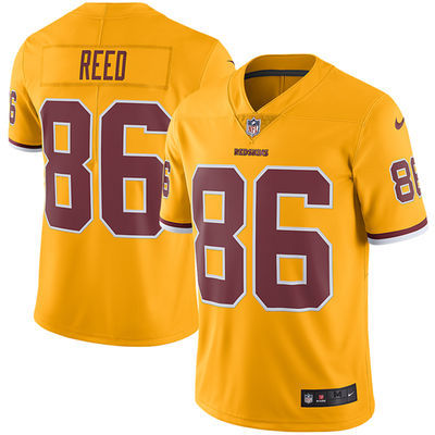 NFL Washington Redskins #86 Reed Yellow Rush Jersey