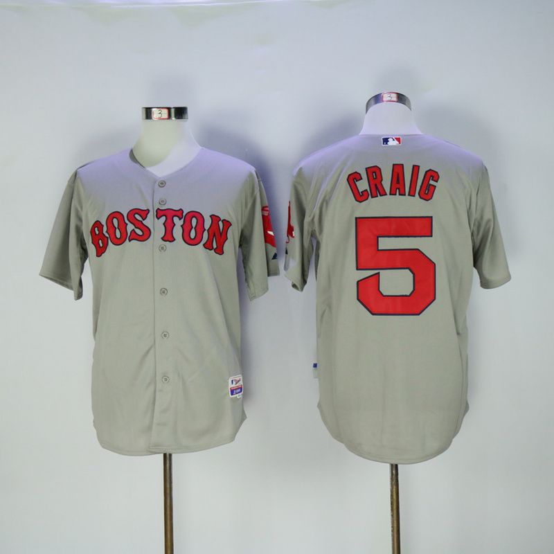MLB Boston Red Sox #5 Craig Grey Jersey