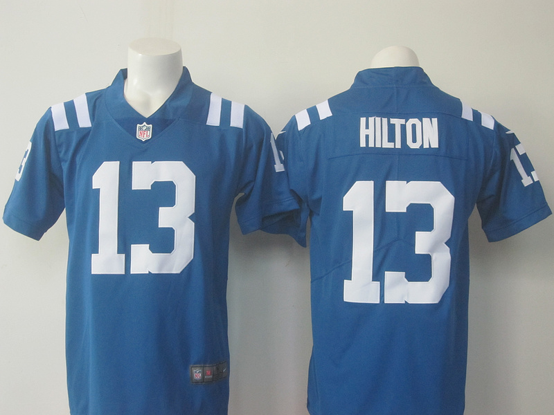 NFL Indianapolis Colts #13 Hilton Blue Rush Jersey