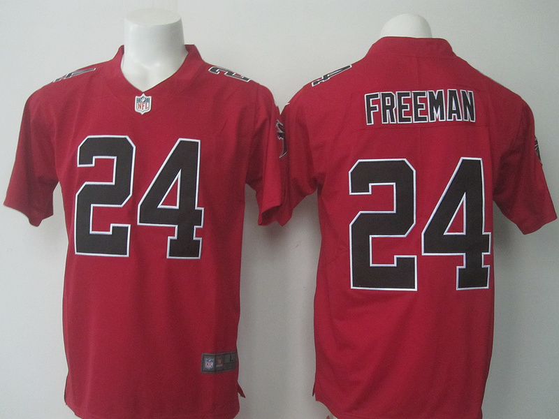 NFL Atlanta Falcons #24 Freeman Red Color Rush Jersey