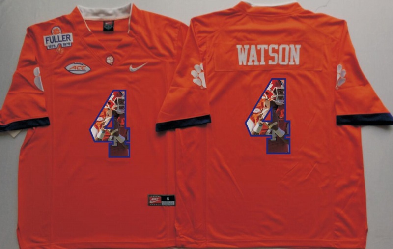 2016 Clemson Tigers Orange Limited #4 Watson Fashion Jersey
