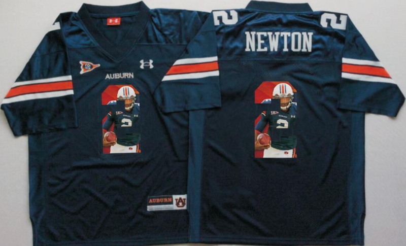 NCAA Auburn Tigers Blue #2 Newton Fashion Jersey