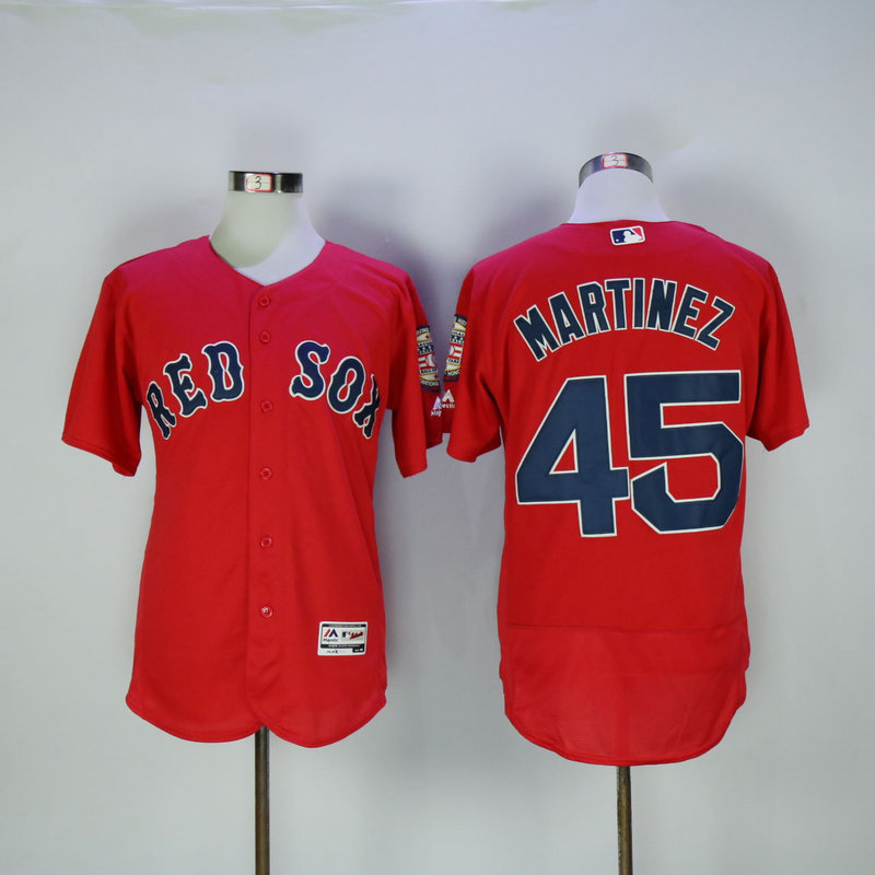 MLB Boston Red Sox #45 Martinez Red Elite Jersey